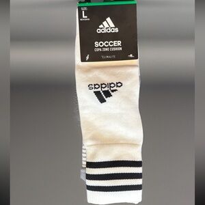 Adidas Men's Soccer Copa Zone Cushion White Socks